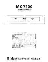 McIntosh MC-7100 - Service manual 